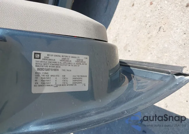 2GCEC13J971519974: 43346277