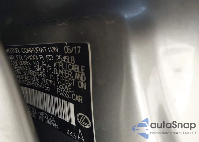 JTHBA1D28H5054456: 43345291