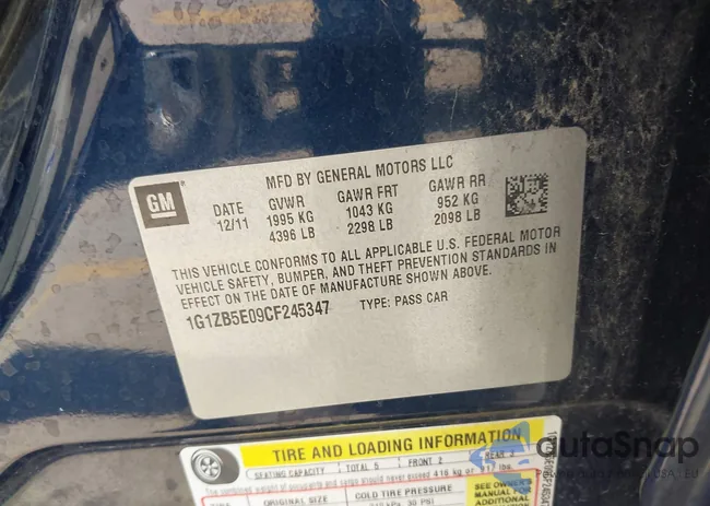 1G1ZB5E09CF245347: 43345400