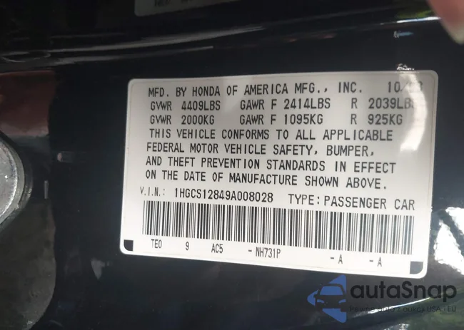 1HGCS12849A008028: 43345482