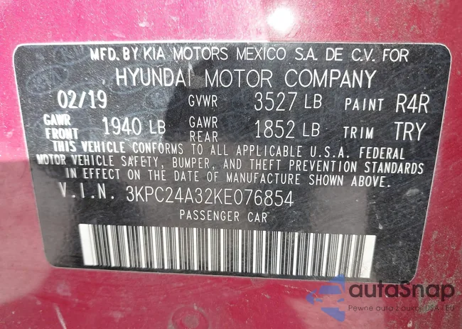 3KPC24A32KE076854: 43345495