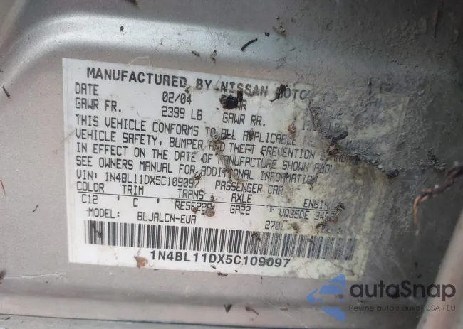 1N4BL11DX5C109097: 43345573