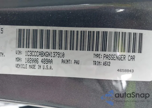 1C3CCCABXGN137910: 43346947