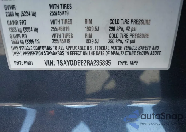 7SAYGDEE2RA235895: 43346953