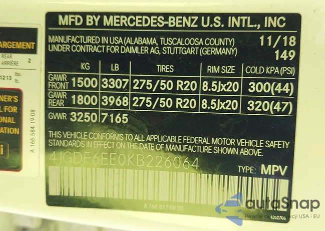 4JGDF6EE0KB226064: 43347064