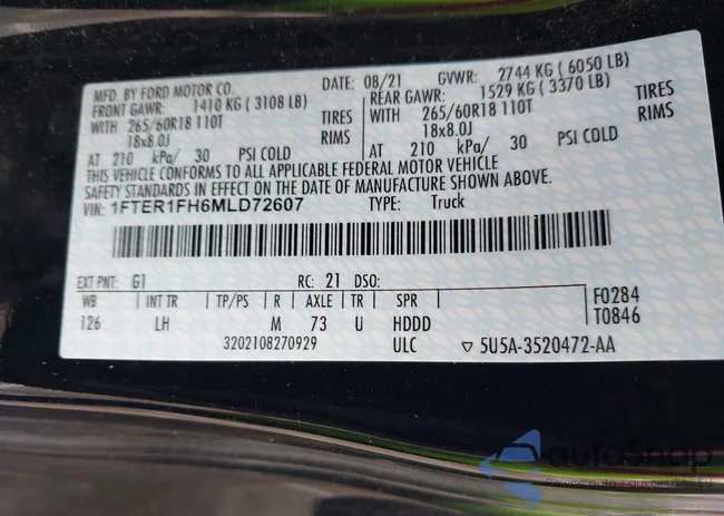 1FTER1FH6MLD72607: 43347105