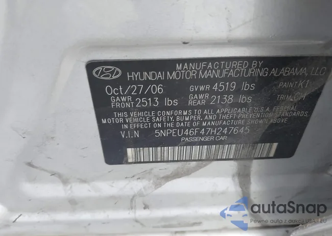 5NPEU46F47H247645: 43347280