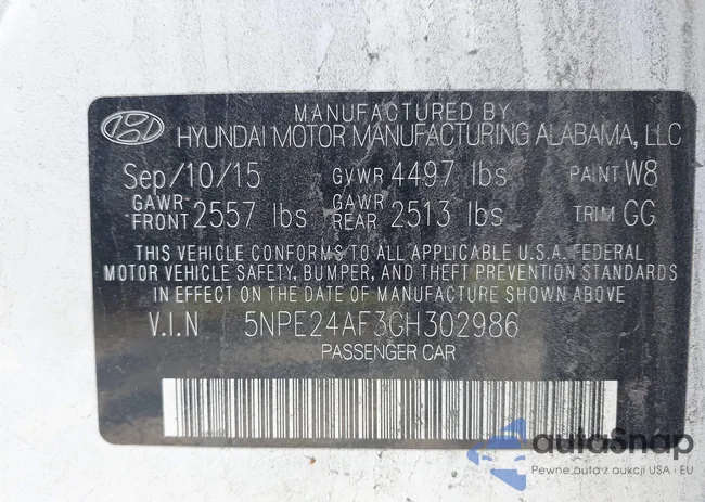 5NPE24AF3GH302986: 43346373