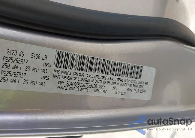 3C4PDCBG6HT589150: 43346395