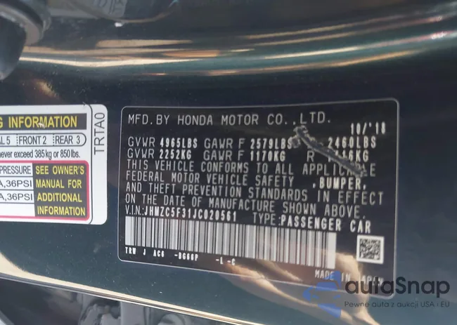 JHMZC5F31JC020561: 43346420