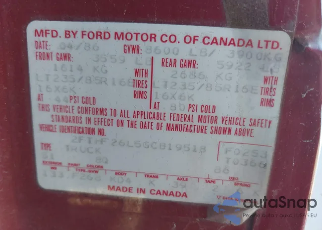 2FTHF26L5GCB19518: 43346504