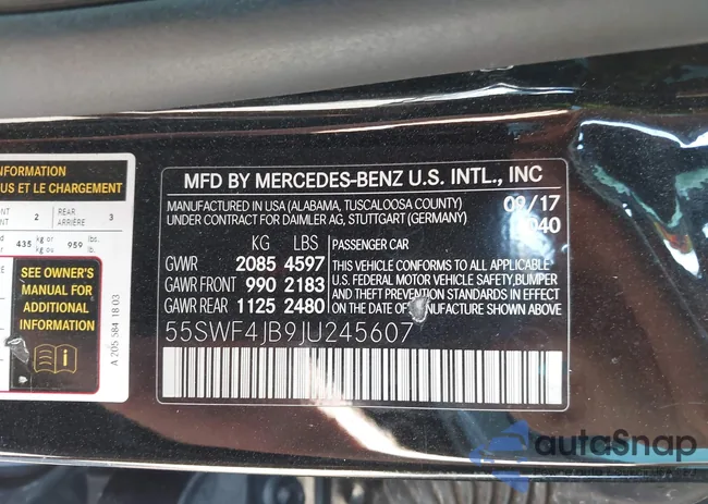 55SWF4JB9JU245607: 43346530