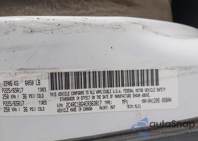 2C4RC1BG4ER363817: 43346568