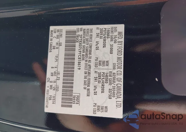 2FTRX07L9YCB18619: 43347781