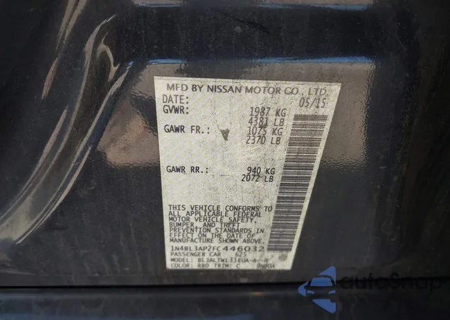 1N4BL3AP2FC446032: 43347924