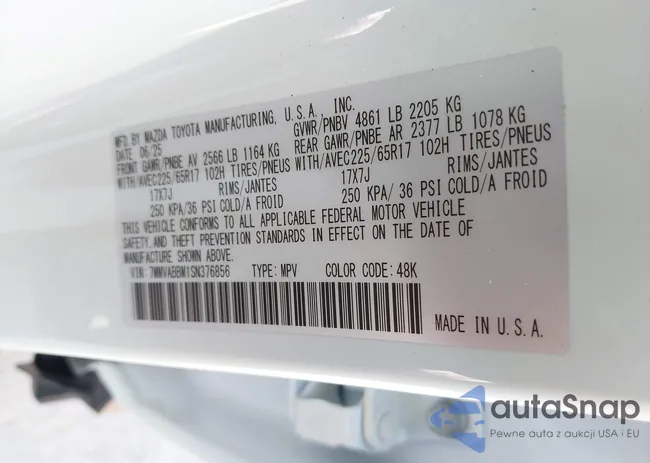 7MMVABBM1SN376856: 43347964