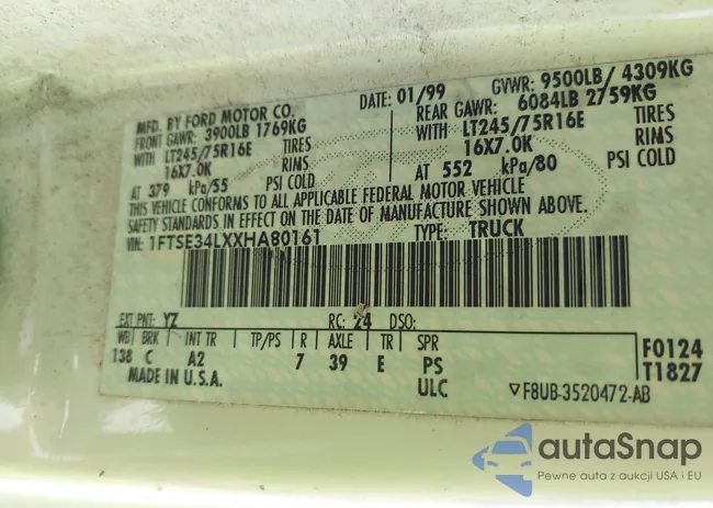 1FTSE34LXXHA80161: 43348069