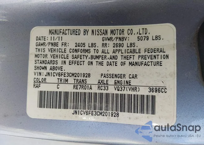 JN1CV6FE3CM201928: 43348075