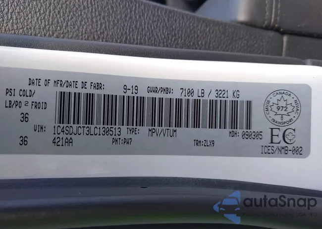 1C4SDJCT3LC130513: 43348184