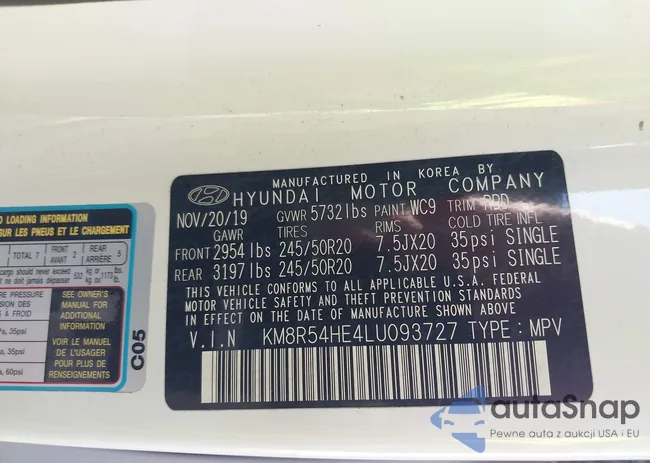 KM8R54HE4LU093727: 43347440