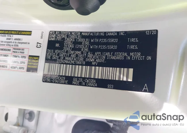 2T2HZMAA2MC196618: 43347451