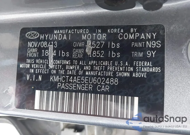 KMHCT4AE5EU602488: 43347493