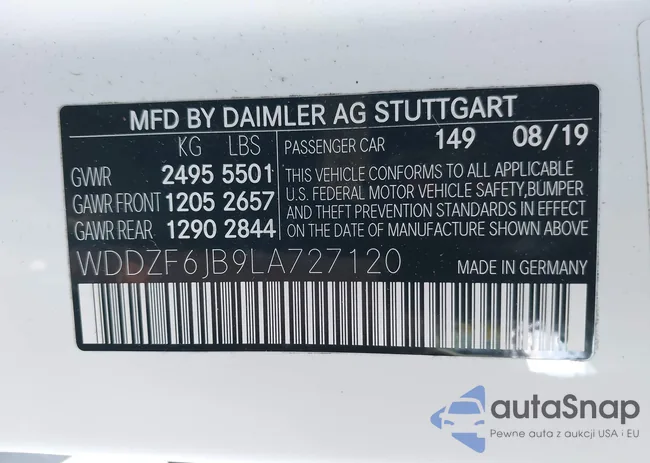 WDDZF6JB9LA727120: 43347527