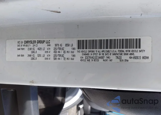 3C6TRVAG1EE104997: 43348936