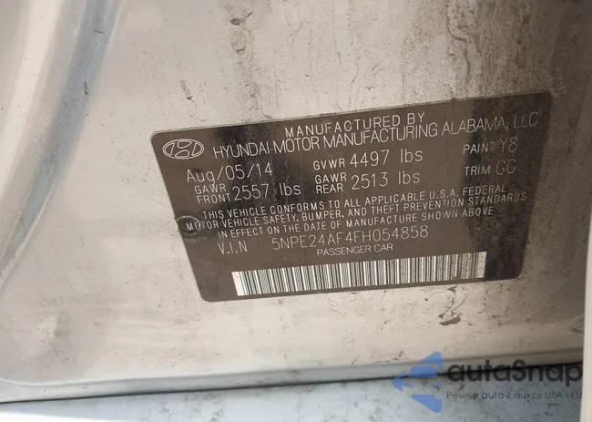 5NPE24AF4FH054858: 43349053