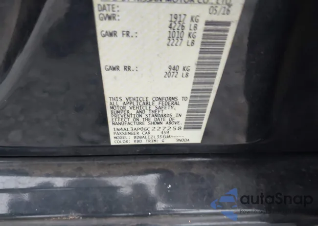 1N4AL3AP0GC227258: 43349101