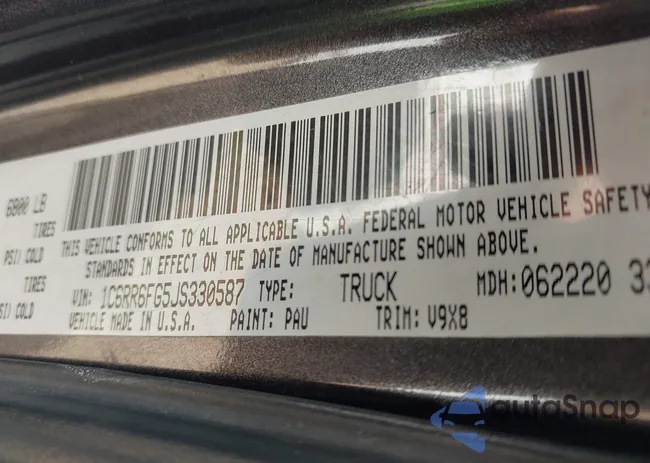 1C6RR6FG5JS330587: 43349222