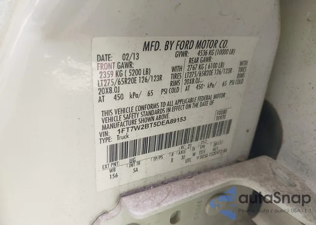 1FT7W2BT5DEA89153: 43348293