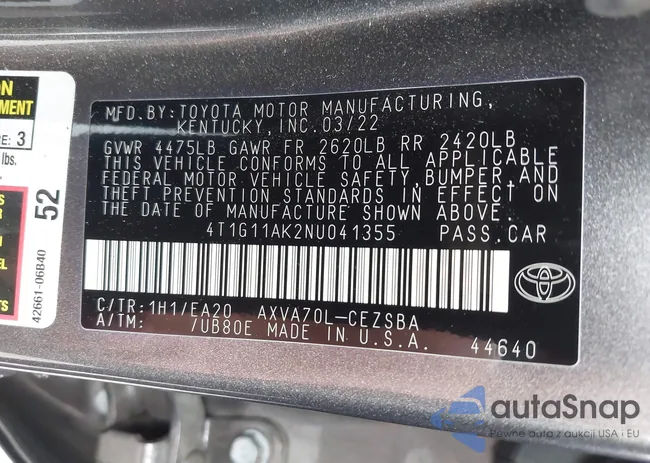 4T1G11AK2NU041355: 43348389