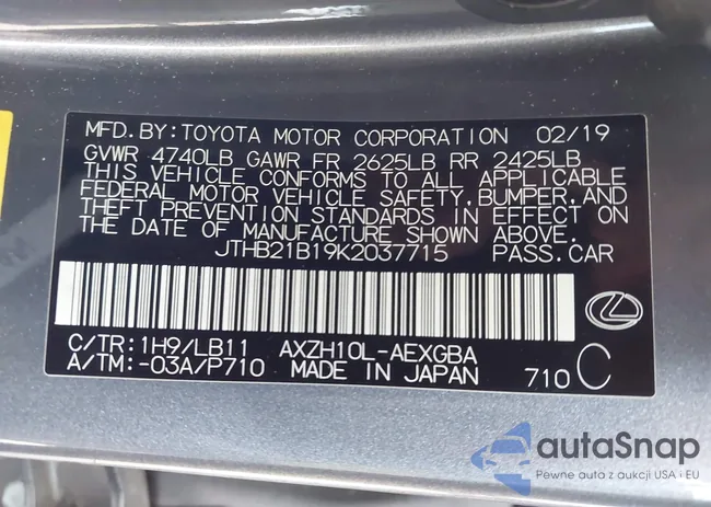 JTHB21B19K2037715: 43348409