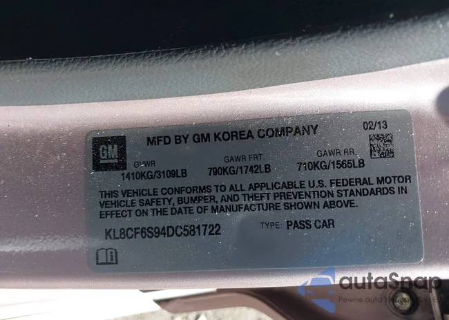 KL8CF6S94DC581722: 43349691