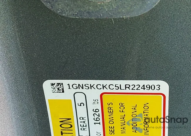 1GNSKCKC5LR224903: 43349706