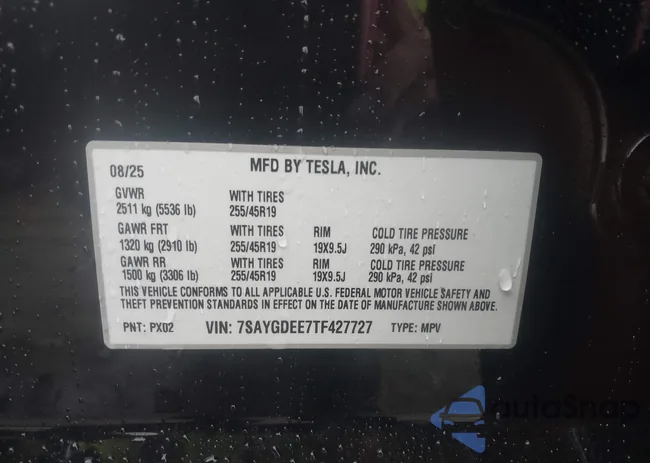 7SAYGDEE7TF427727: 43349758