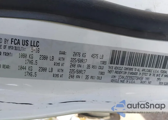 1C4NJDEB9GD730450: 43349923