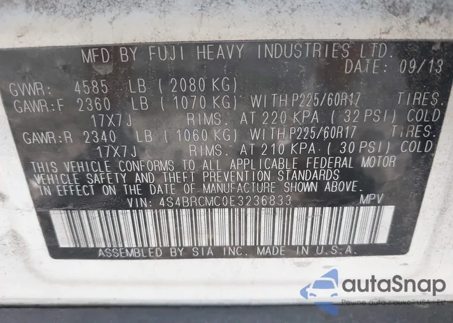 4S4BRCMC0E3236833: 43349953