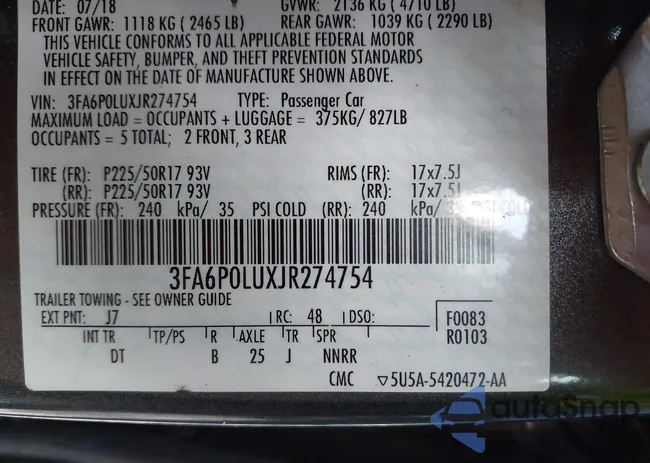 3FA6P0LUXJR274754: 43349955