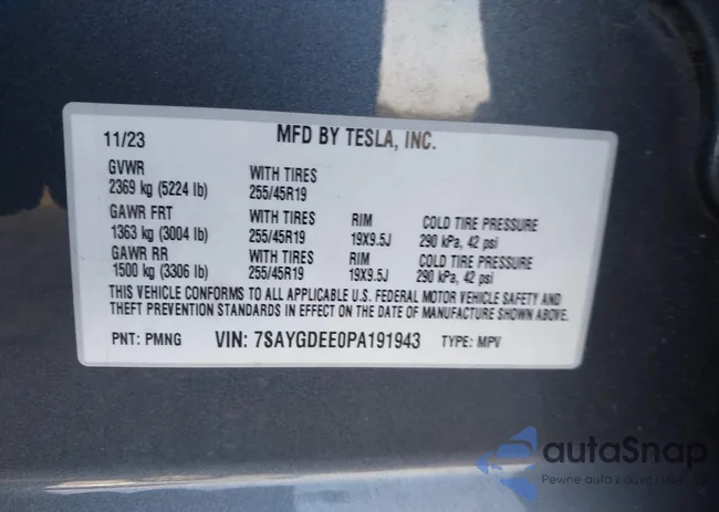 7SAYGDEE0PA191943: 43349970