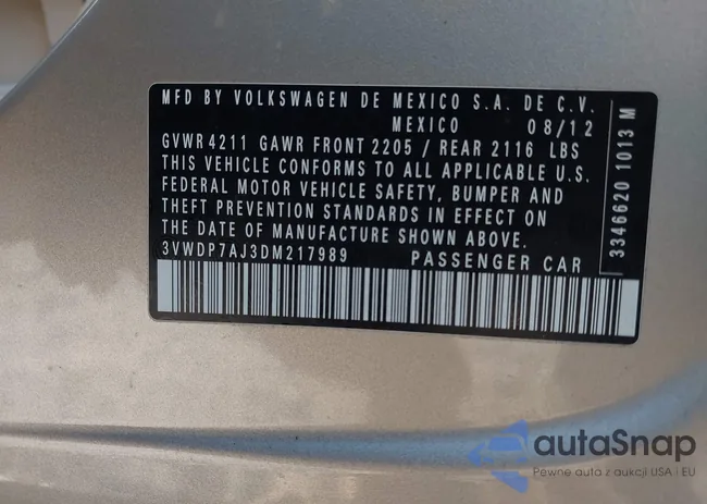 3VWDP7AJ3DM217989: 43349976