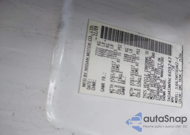 5N1AR1NN9AC609247: 43350129