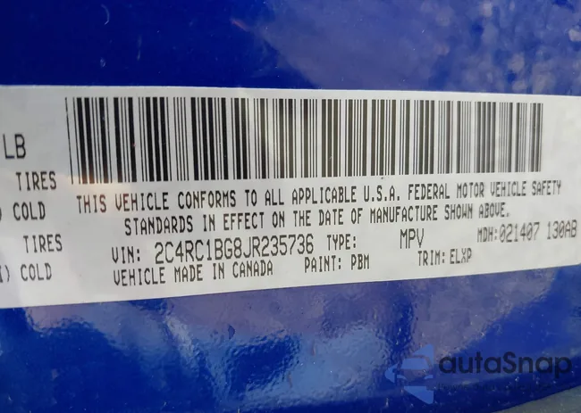 2C4RC1BG8JR235736: 43350241