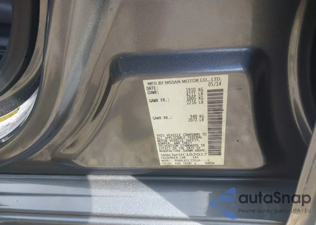 1N4AL3AP2FC102017: 43349301