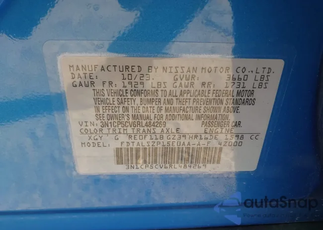 3N1CP5CV6RL484269: 43349616