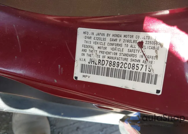 JHLRD78892C085715: 43350724