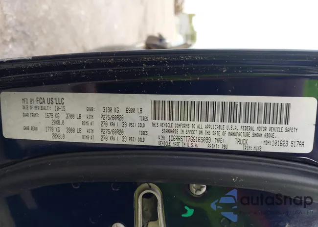 1C6RR6TT7GS165099: 43350834