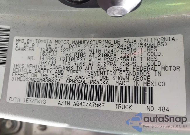 3TMLU42N29M030872: 43350867