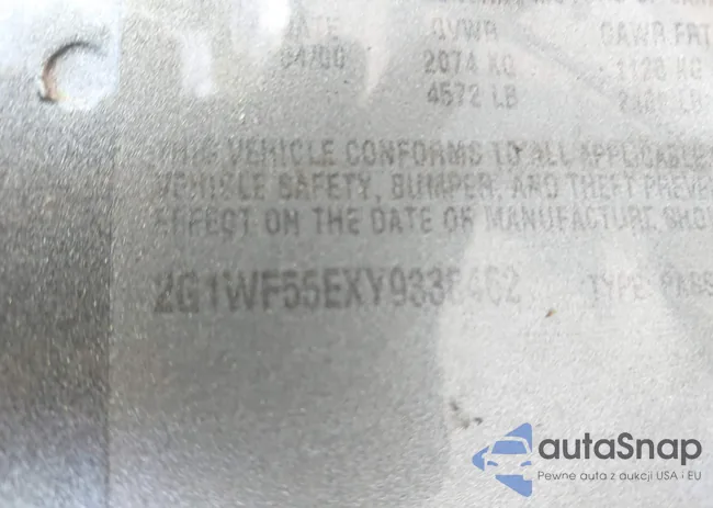 2G1WF55EXY9338462: 43351189